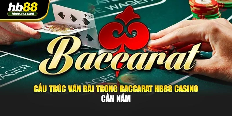 Cấu trúc ván bài trong baccarat HB88 casino cần nắm