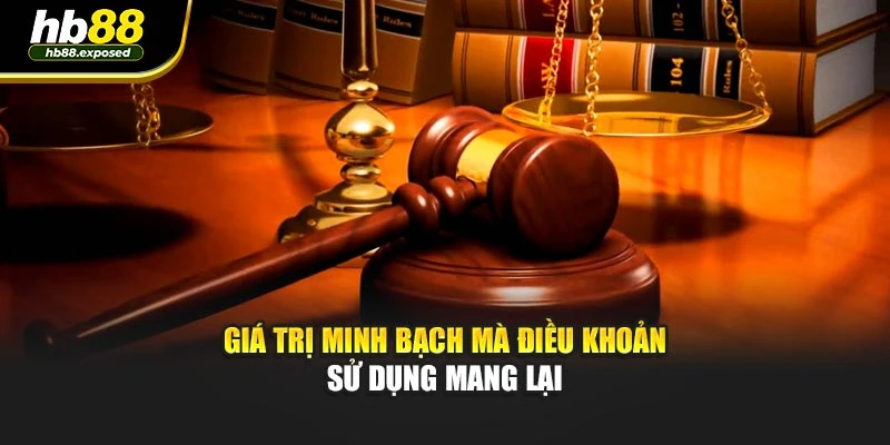 Giá trị minh bạch mà điều khoản sử dụng mang lại