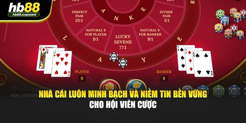 Nhà cái luôn minh bạch và niềm tin bền vững cho hội viên cược